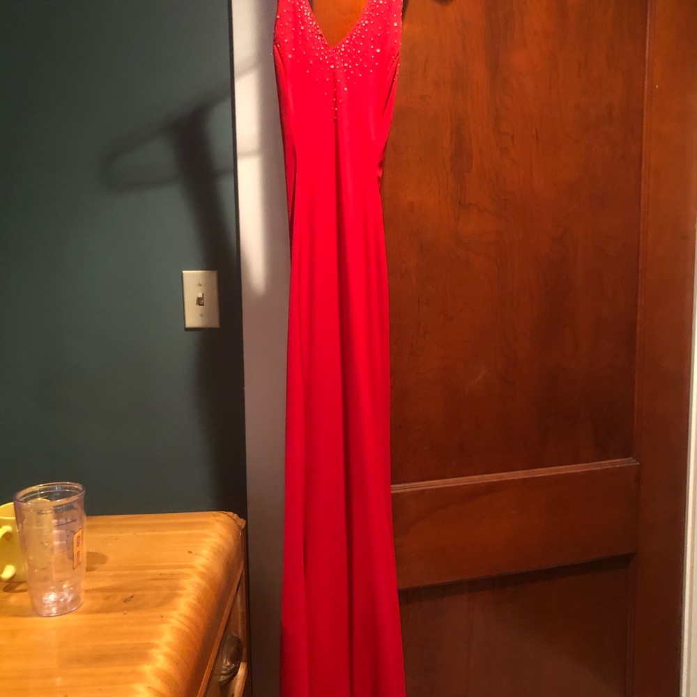 Sexy red formal dress
